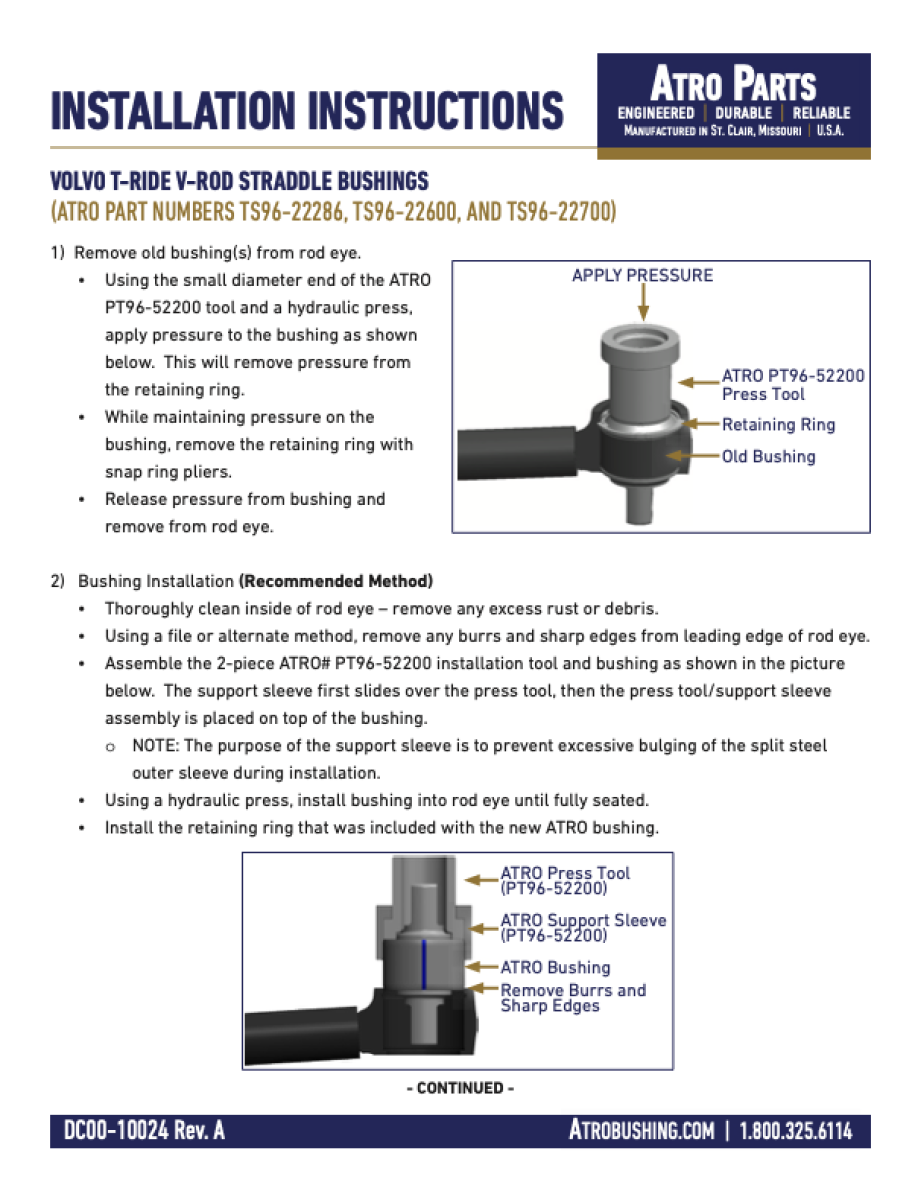 PT96-52200 ? Installation/Removal Tool
