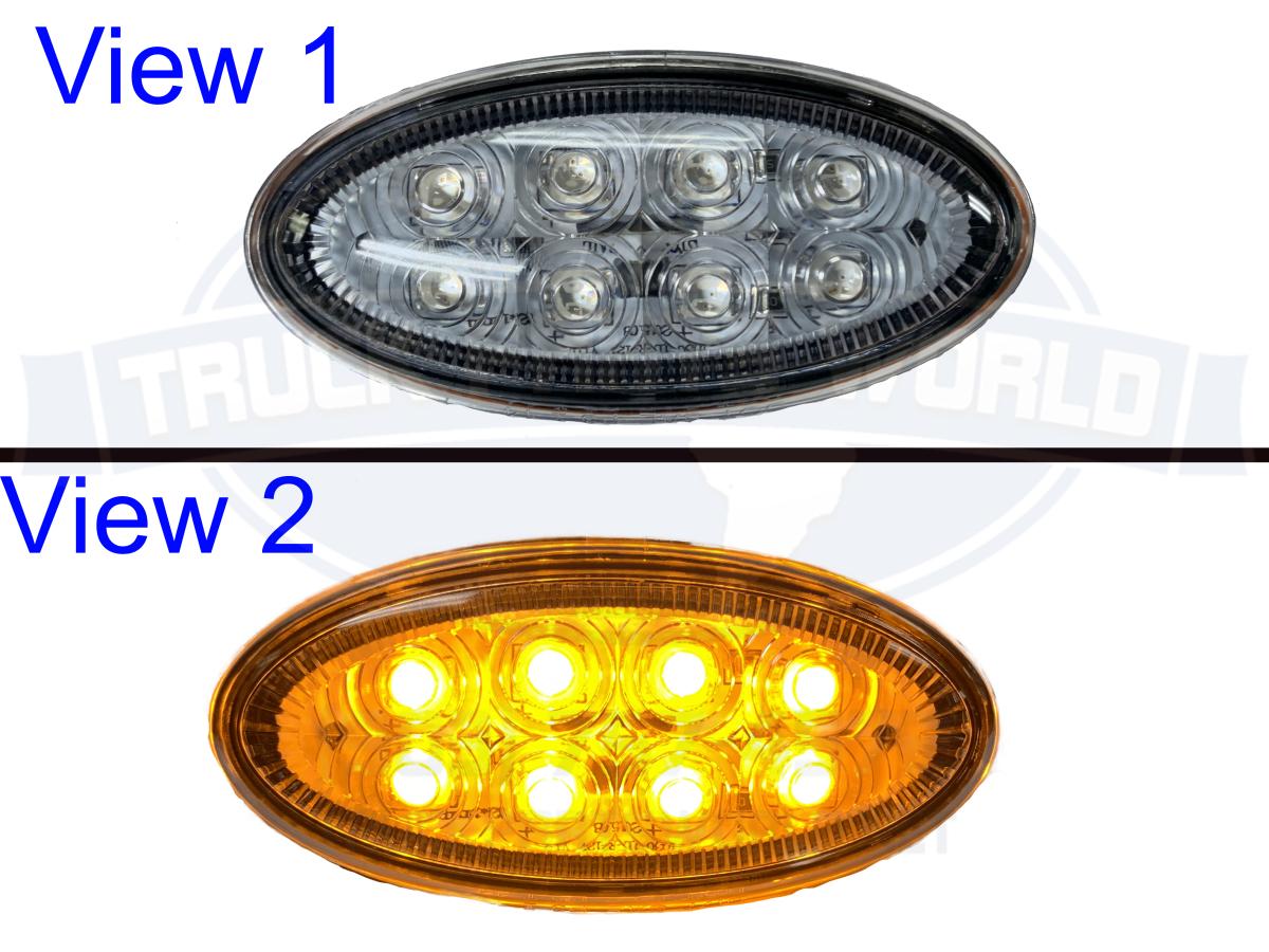 LED SIDE MARKER CLEAR LH & RH PETERBILT