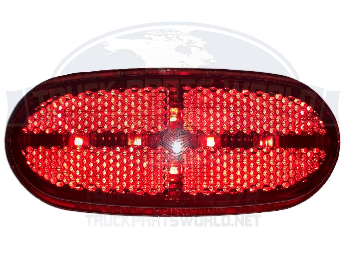221201, LED Lens Insert - 2 Eyelets, Red Betts 200 Series lamps