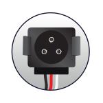 4" DUAL REVOLUTION RED STOP, TURN & TAIL TO WHITE BACK UP LED LIGHT WITH LOCK CONNECTOR