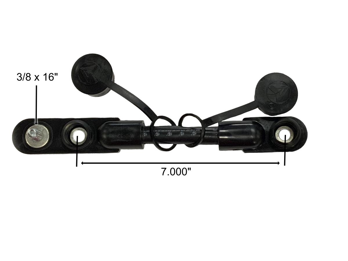 Cable Overmolded Harness 2/0 7in Black Cascadia