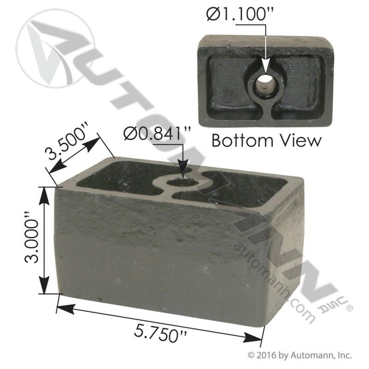 Spacer Block 3in Mack