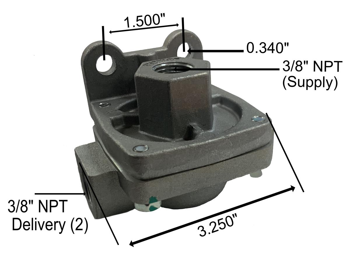 170.229859 Quick Release Valve 3/8in Supply Port
