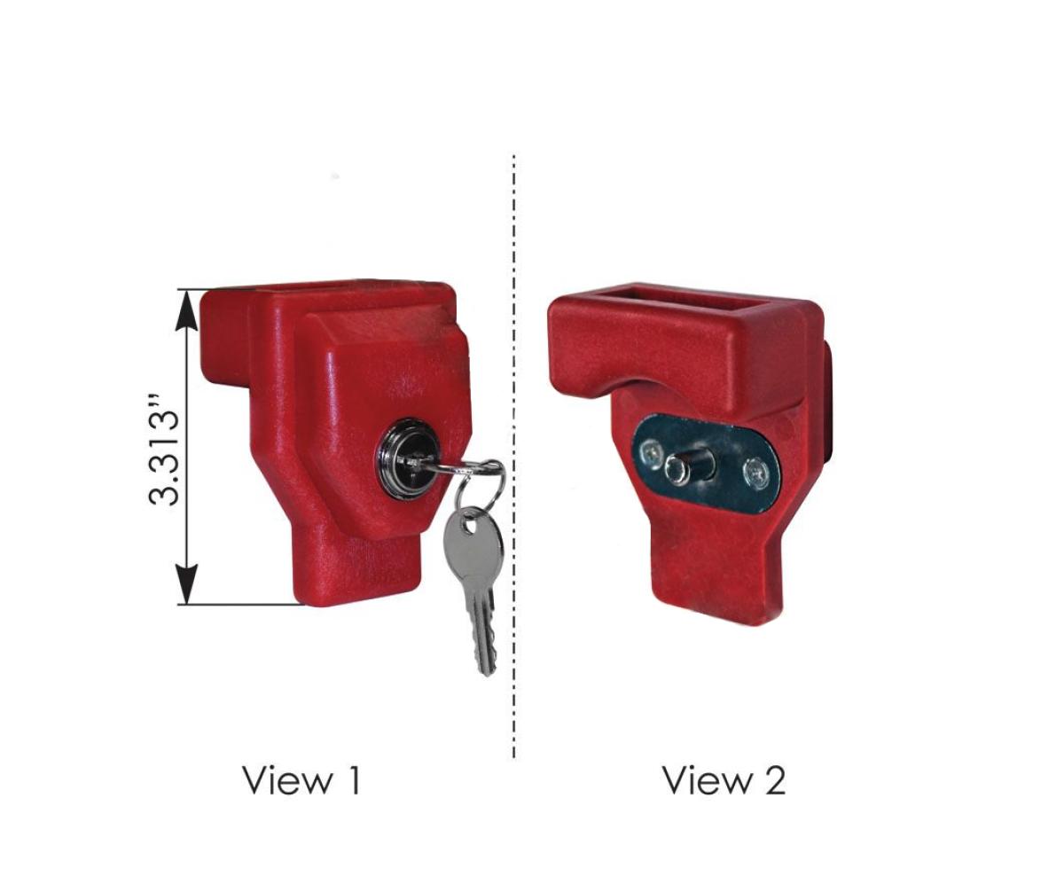 Gladhand Lock Aluminum Red