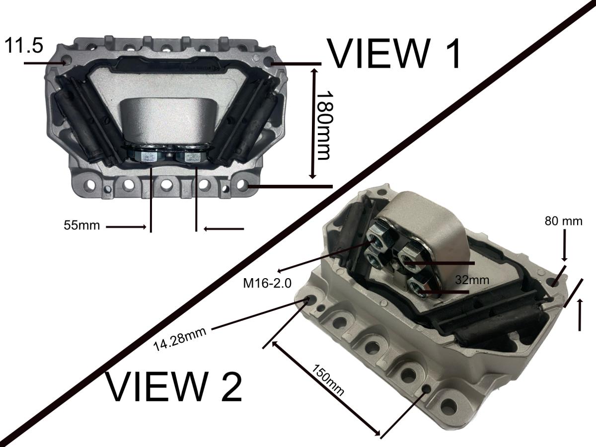 Motor Mount Front For Volvo MV27026 Replaces 20399992