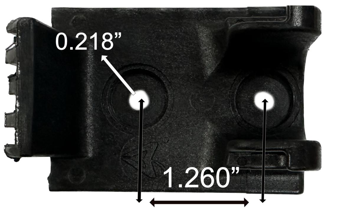 Mack Hood Latch Bracket Bolt Holes of 13/64in 371529132