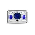 TLED-H91  4" X 6" LED PROJECTOR HEADLIGHT WITH OPTIONAL BACKLIT AUXILIARY - HIGH BEAM