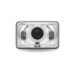 4" X 6" LED PROJECTOR HEADLIGHT WITH OPTIONAL BACKLIT AUXILIARY - LOW BEAM