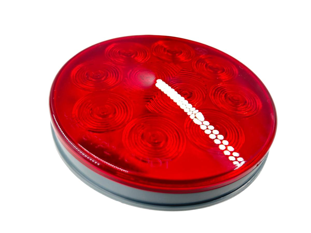 S/T/T Light LED 4in Red Male 3 Pin