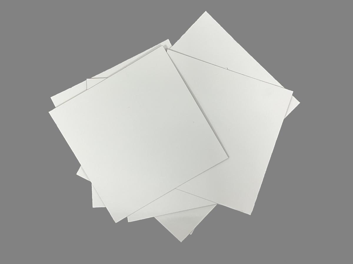 10 Vanfastic White Aluminum Sheets 12" X 12" Made in USA Stick On Patches V-1212W