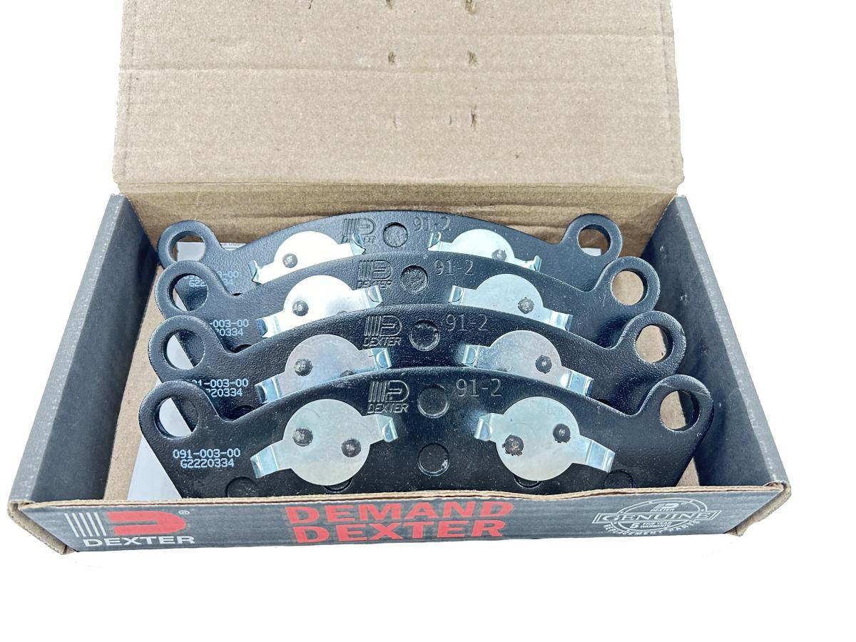 Dexter Disc Brake Pad Kit for 9K-12K Axles 4 Pads w/Hardware (K71-180-00)