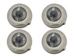 Set of 4 Aluminum Screw-on Hub Cap (Replaces Stemco 343-4075 Meritor A3262Q407)