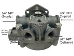 Automann R-8 Relay Valve Replacement for Bendix 286370 | F224690