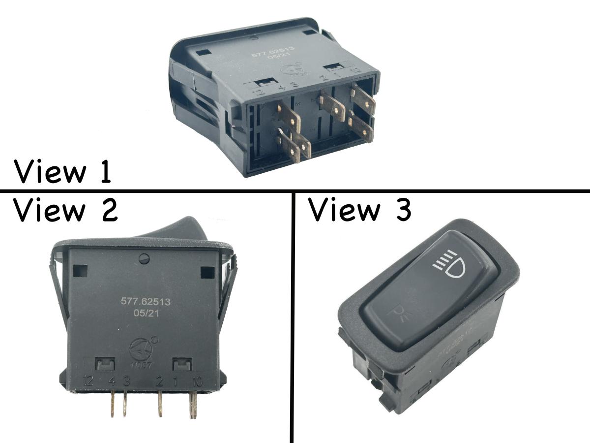 MACK Head Light, HeadlampRocker Switch 1MR4323M2 25633258 CH613, CX612,