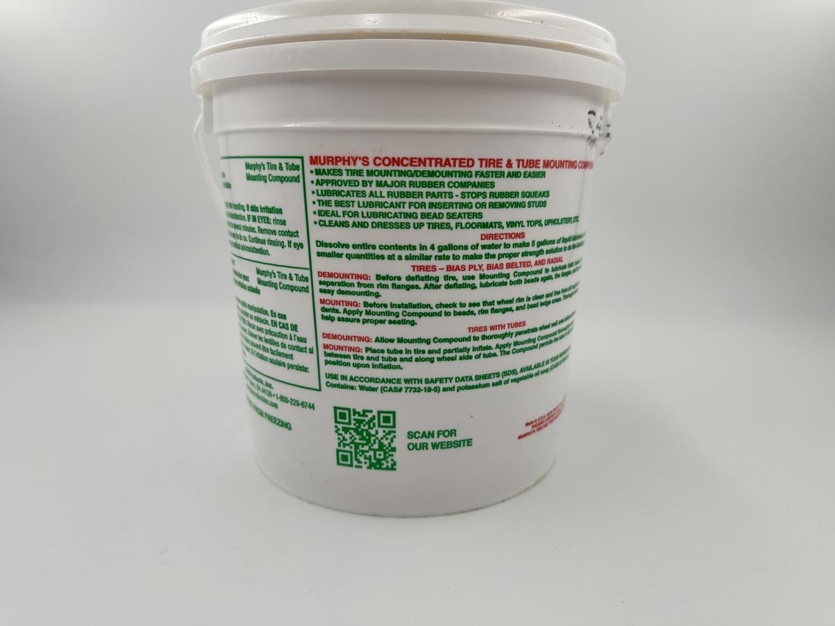 MURPHY'S Tire & Tube Mounting Compound REM 46634-8 lb. Pail