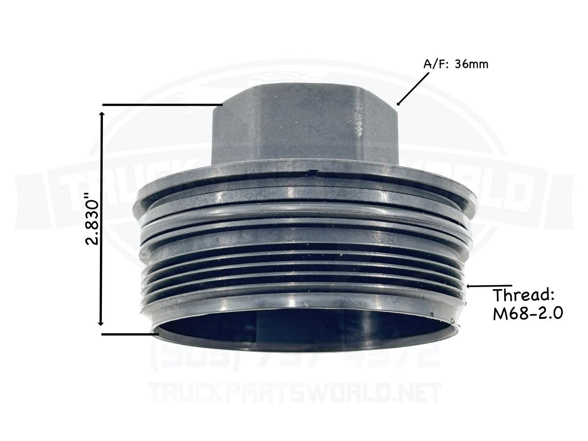 Engine Fuel Filter Cap Detroit Diesel DD15 572.46608 A4700921608