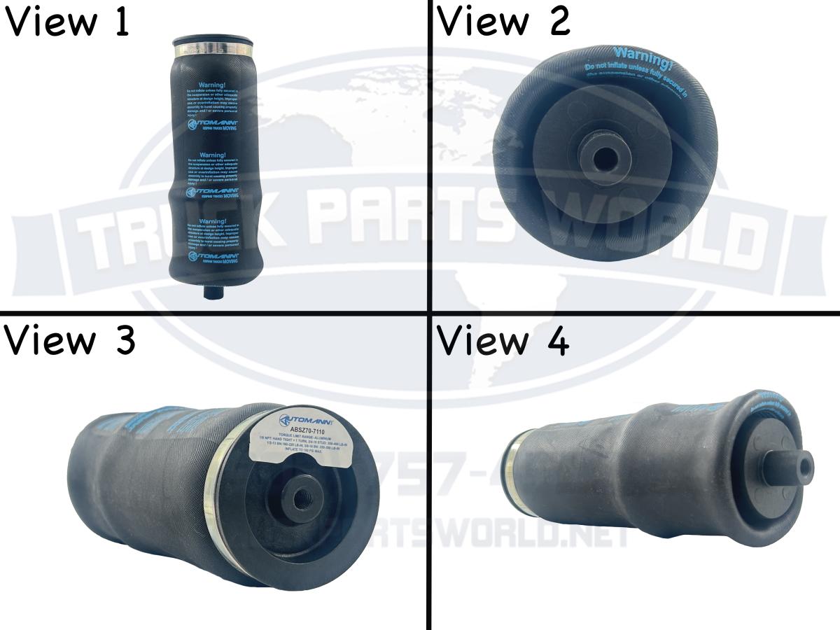 Replaces Firestone W02-358-7110 Cab Air Spring Cabin Sleeper Bag Kenworth