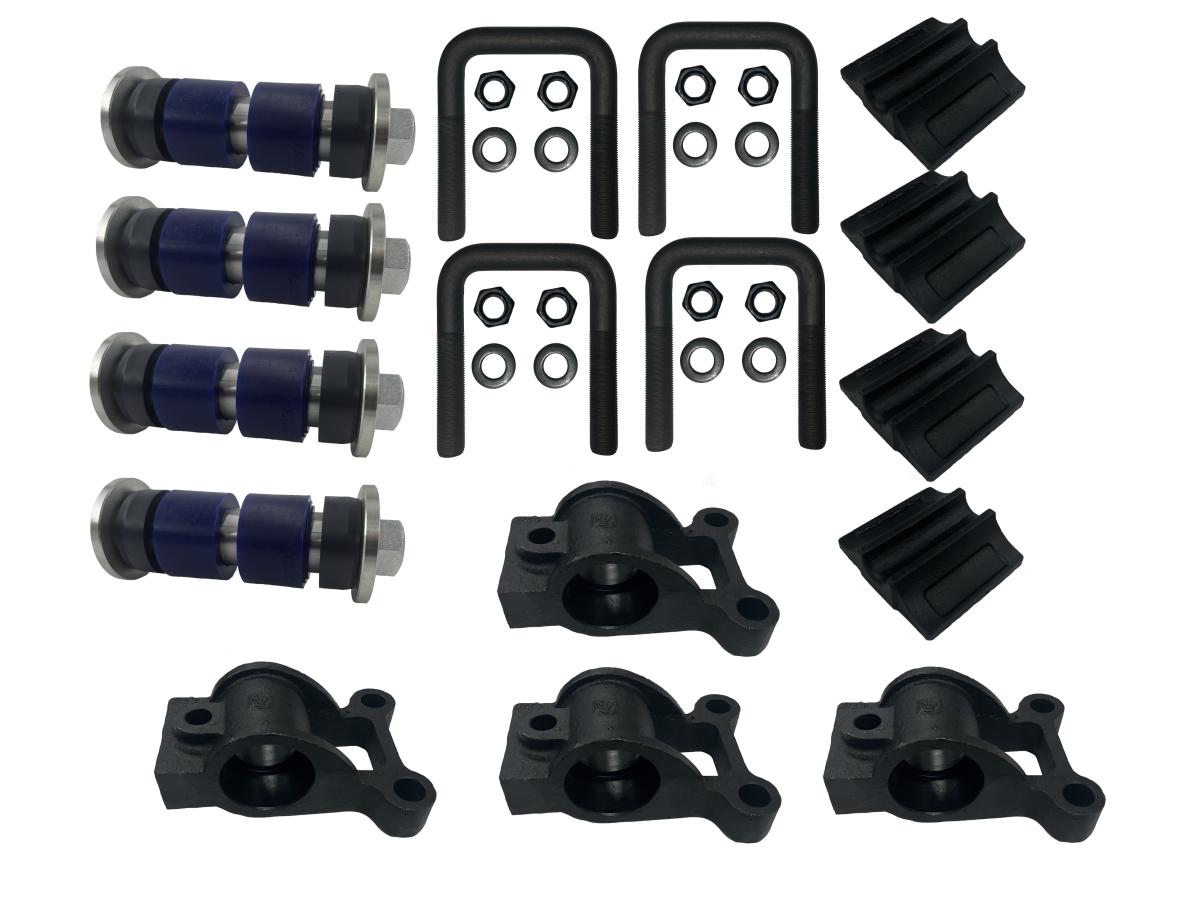 Peterbilt Low Air Leaf Housing & Bushing Kit 3 1/2" wide spring 03-05117 03AL2