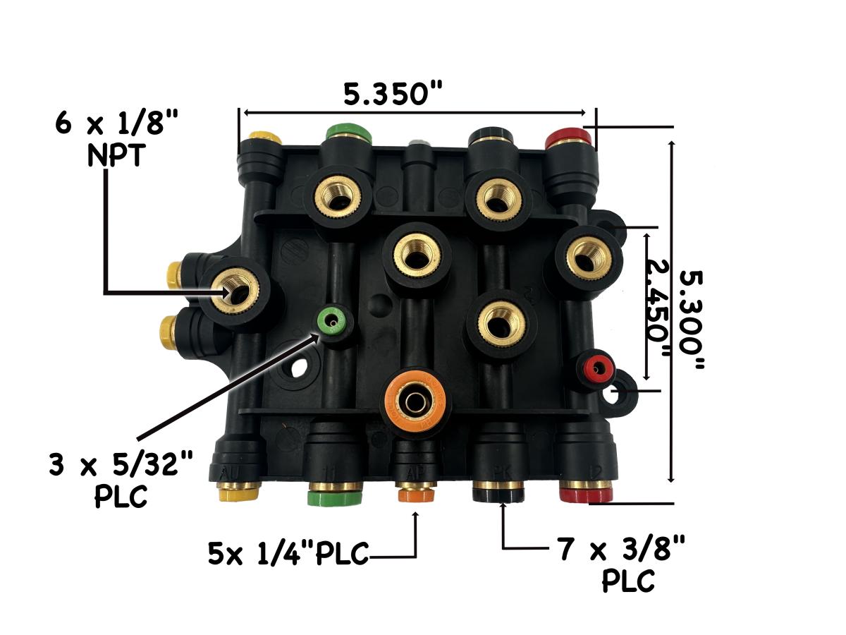 Air Manifold A1214736003 For Freightliner Columbia / Century A12-14736-003
