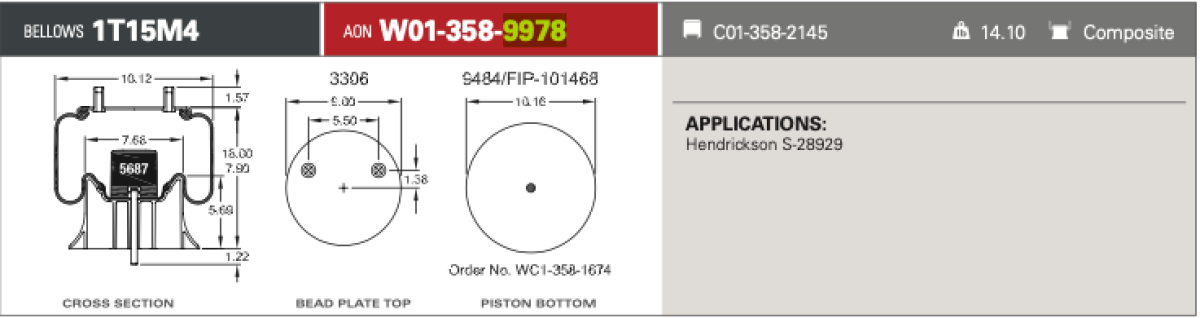 1T15M4 CB 2X3/4CF ST PST