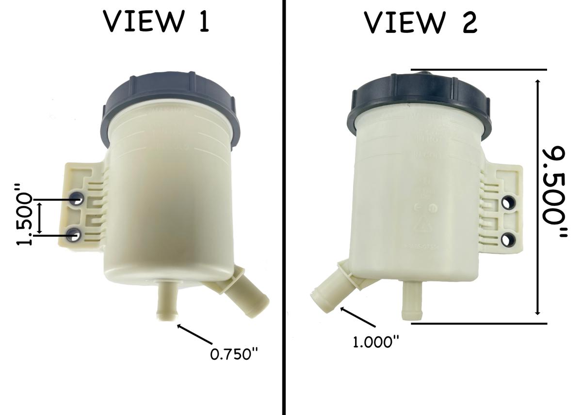 Automann 575.1140 Power Steering Reservoir Replaces IHC 3878533C94 / 4043002C91