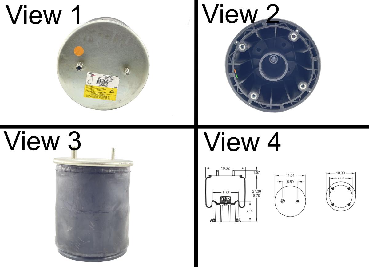 Replace FIRESTONE W01 358 9122 1T19L-11 AIR SPRING BAGS FOR NEWAY NAVISTAR