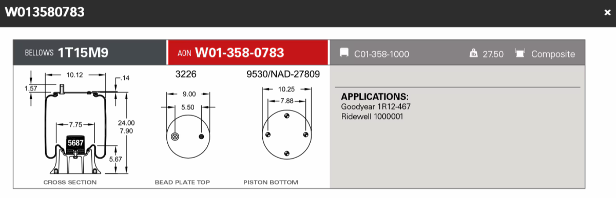Firestone Airsping W013580783