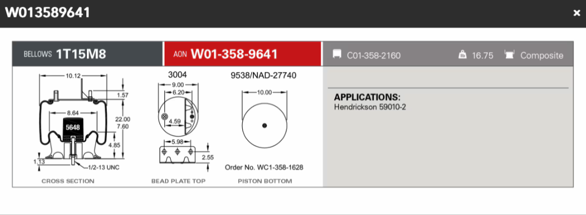 Firestone Airspring 9641