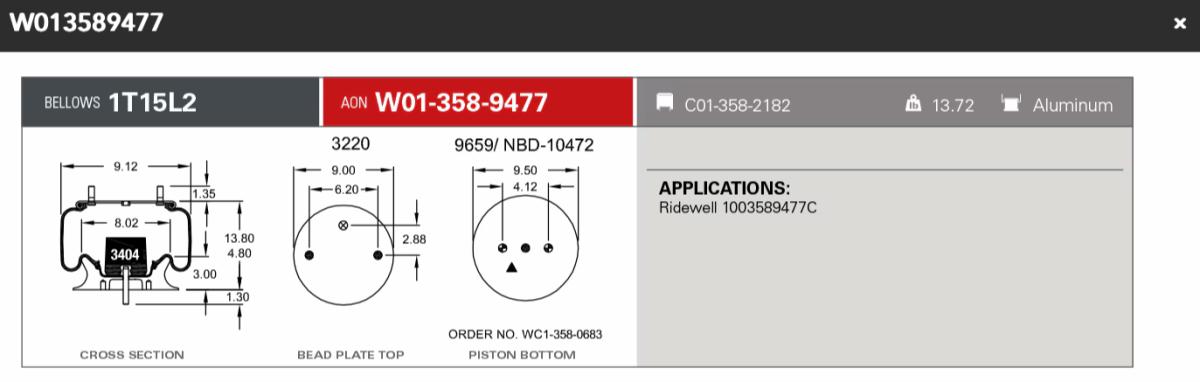 Firestone Airspring 9477