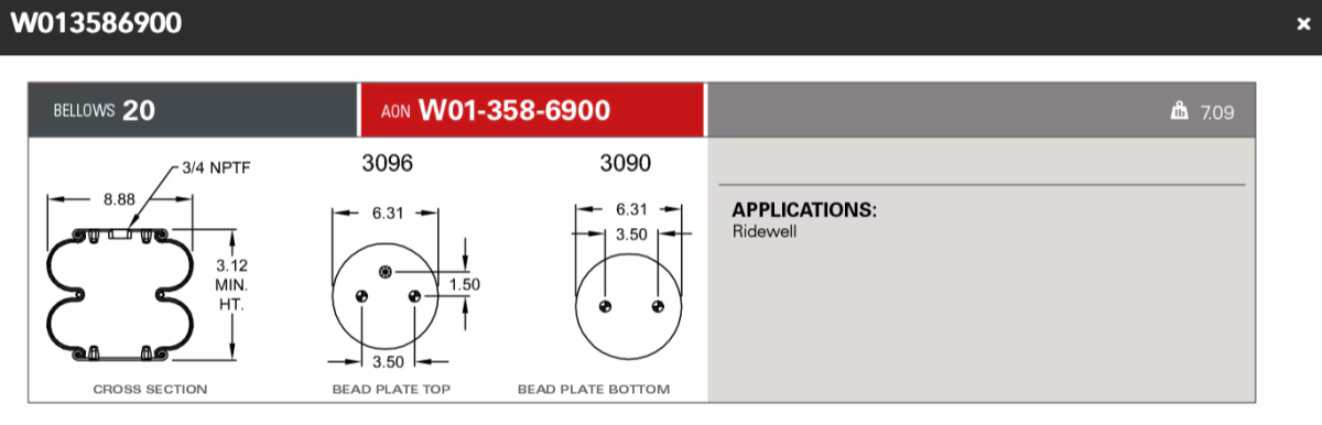 Firestone Airsping 6900