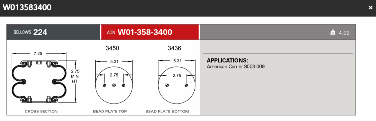 Firestone Airsping 3400
