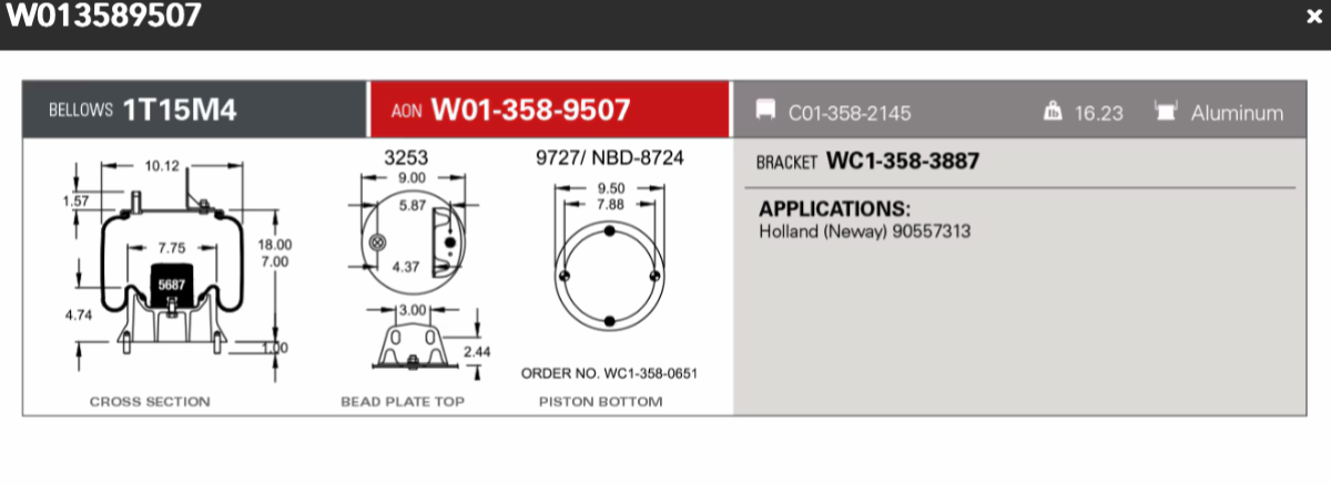 Firestone Airspring 9507