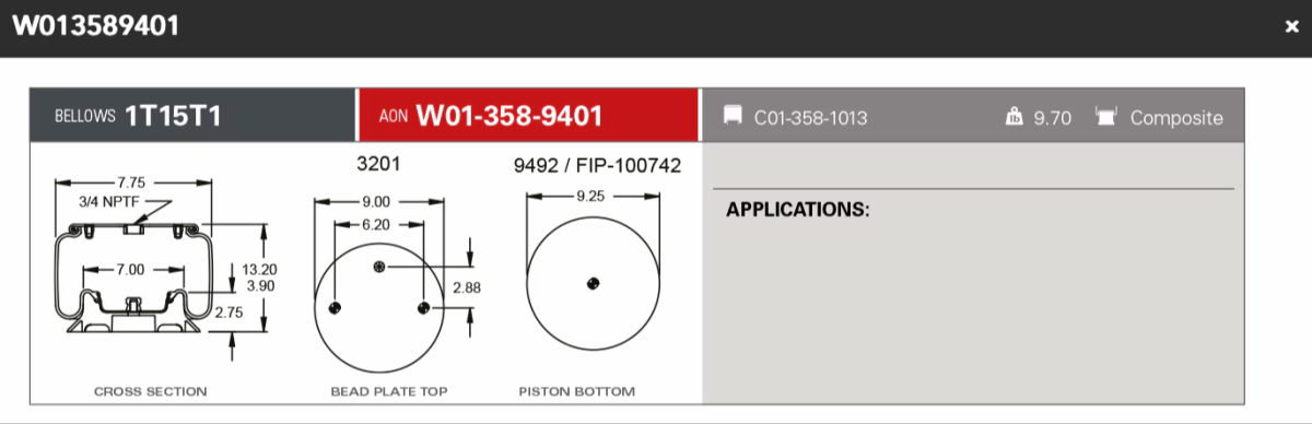 Firestone Airspring 9401