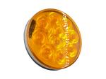 F/P/T Light LED 4in Amber Male 3 Pin