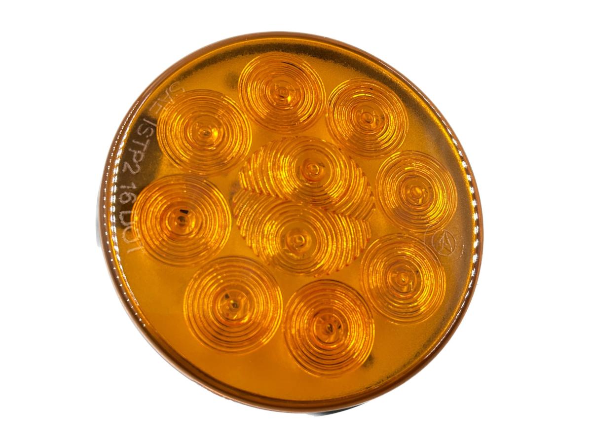 F/P/T Light LED 4in Amber Male 3 Pin