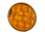 F/P/T Light LED 4in Amber Male 3 Pin