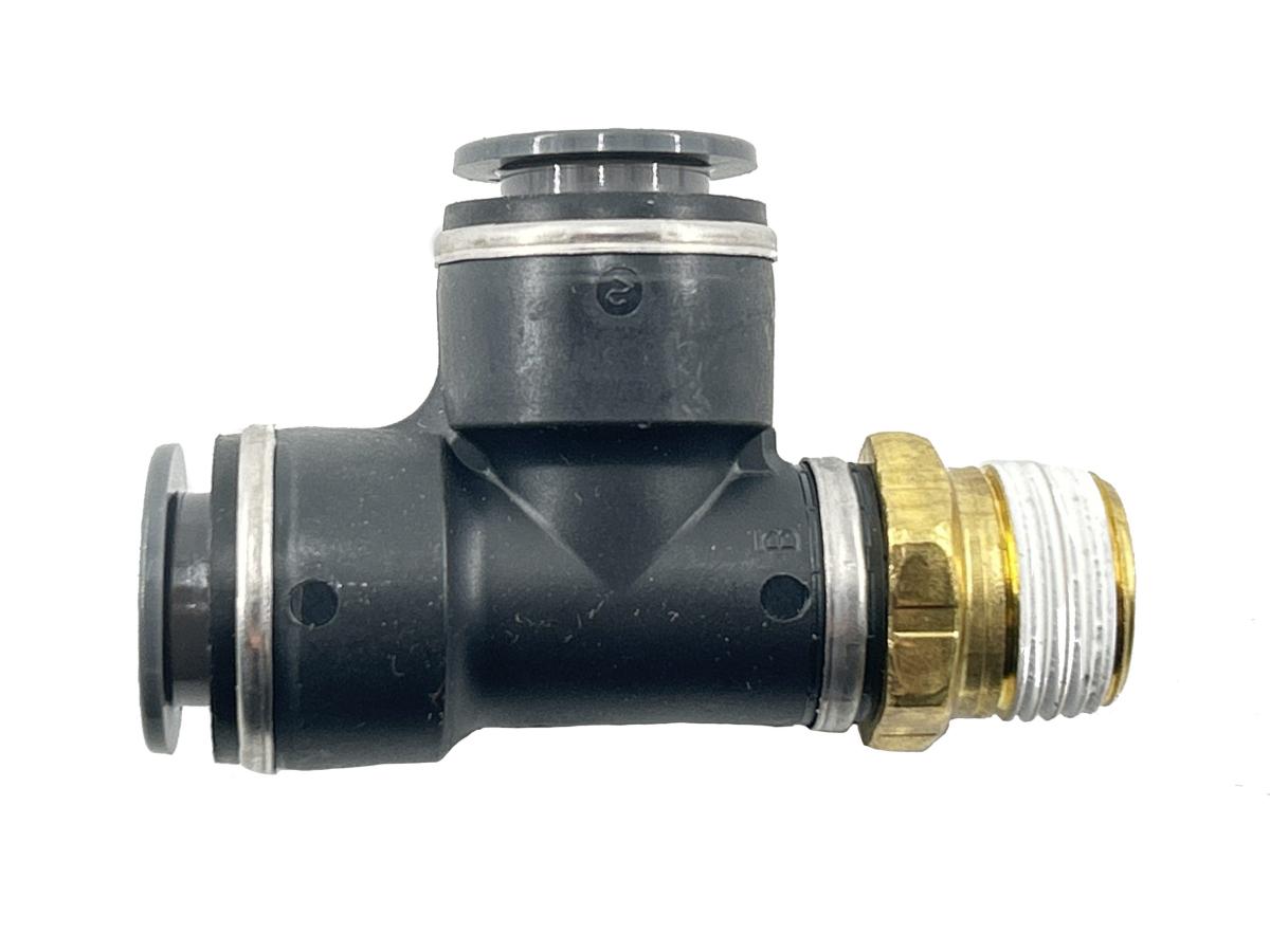 177.11718C - PLC Swivel Male Run Tee 1/2 X 3/8in