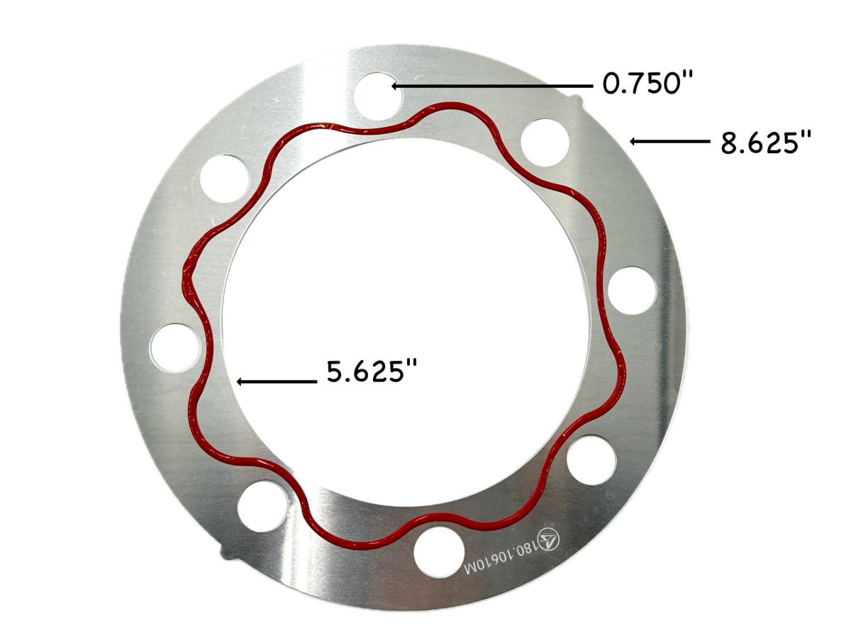 180.10610M - Drive Flange Gasket Metal