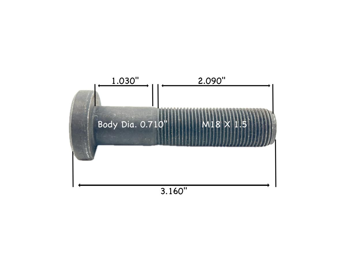 201.6261 - Wheel Stud Watson and Chalin 8K Steerable Axle