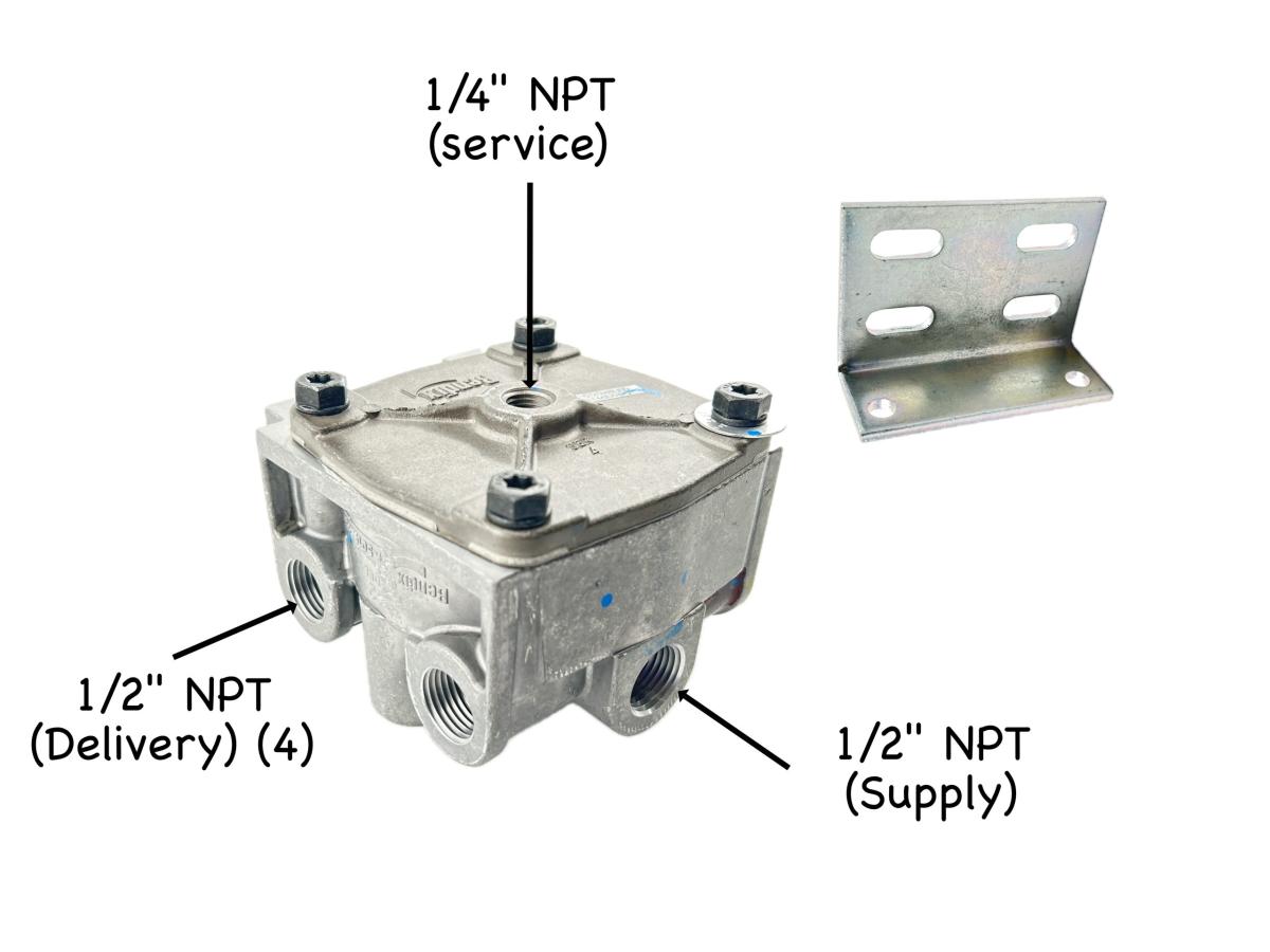 170.803115OE - OE Bendix R12 Relay Valve for ABS
