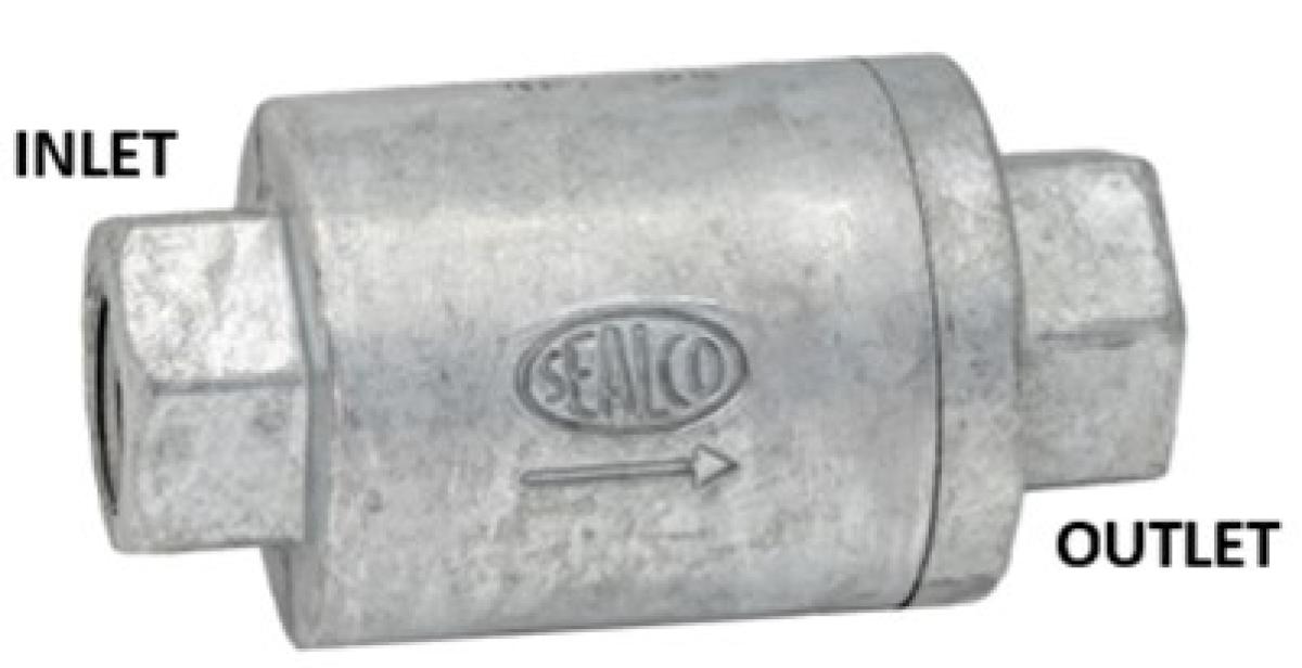 Sealco One Way Check Valve