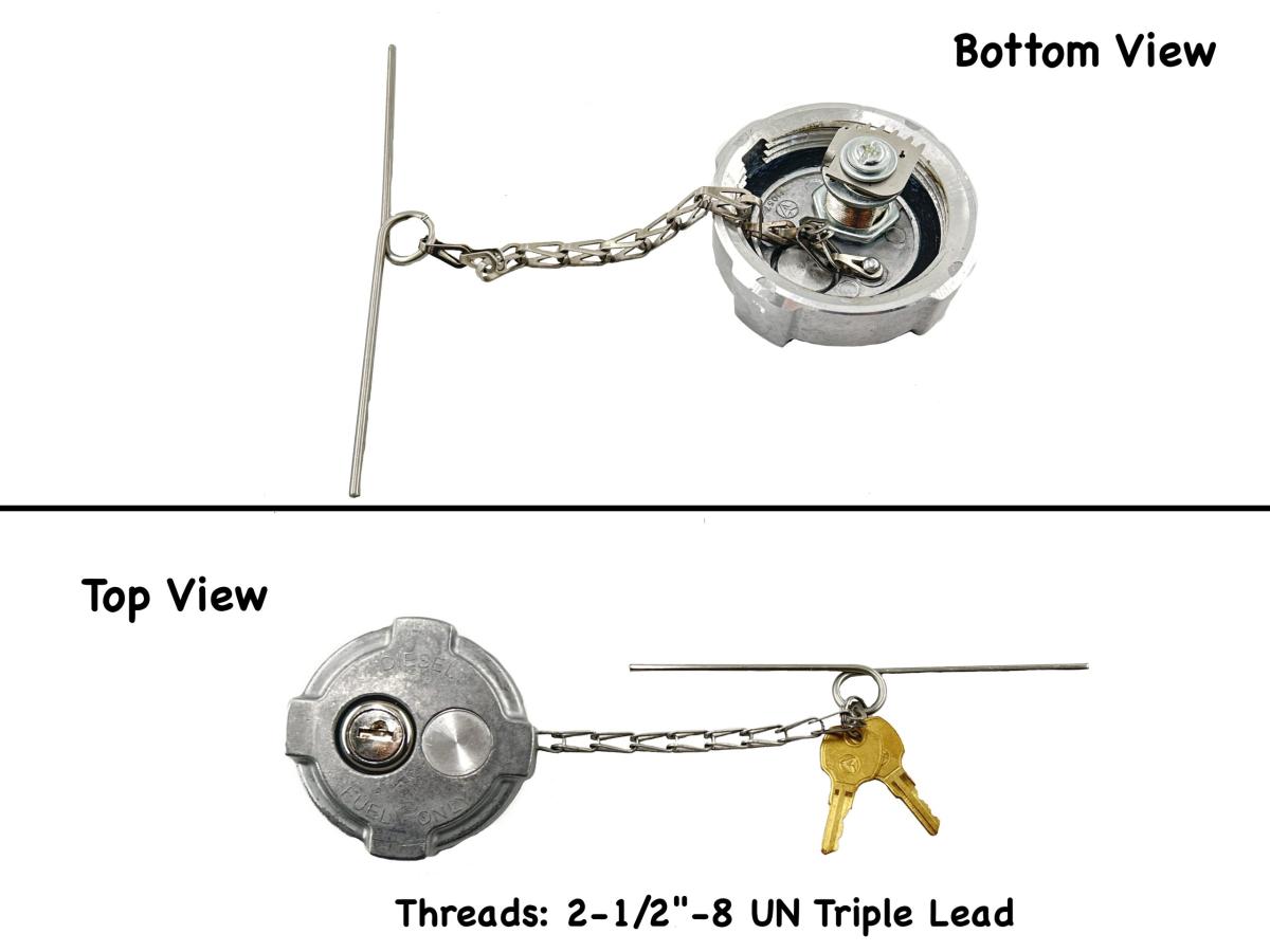 572.1027 - Fuel Cap 2-1/2in Locking Freightliner