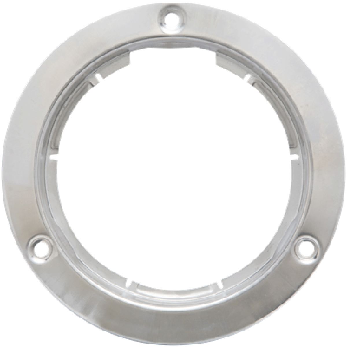 Stainless steel mounting flange for 4" lights