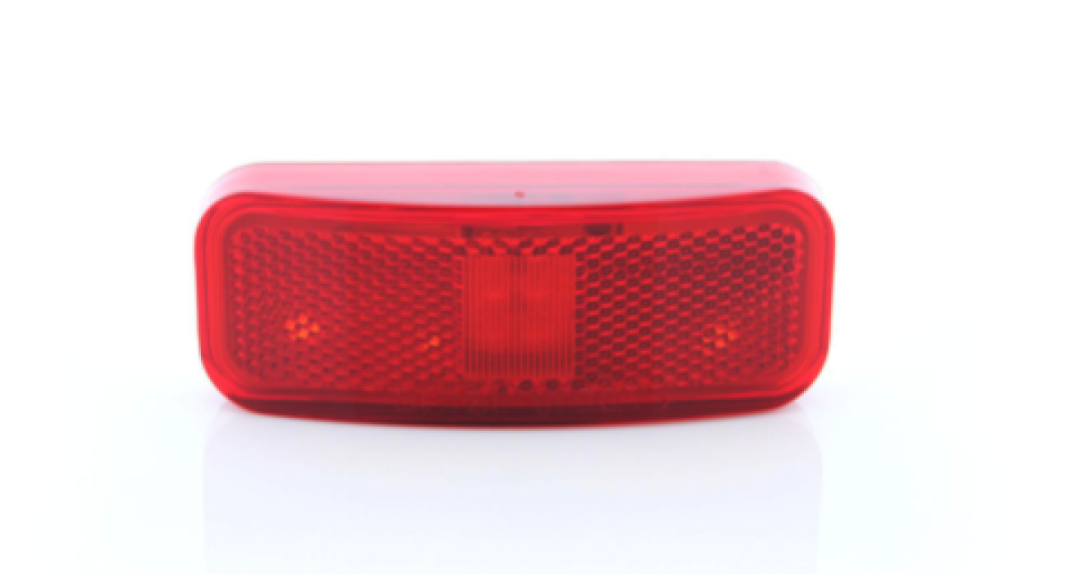 MCL44RB 6-LED RED marker/clearance light with reflex, 2-wire