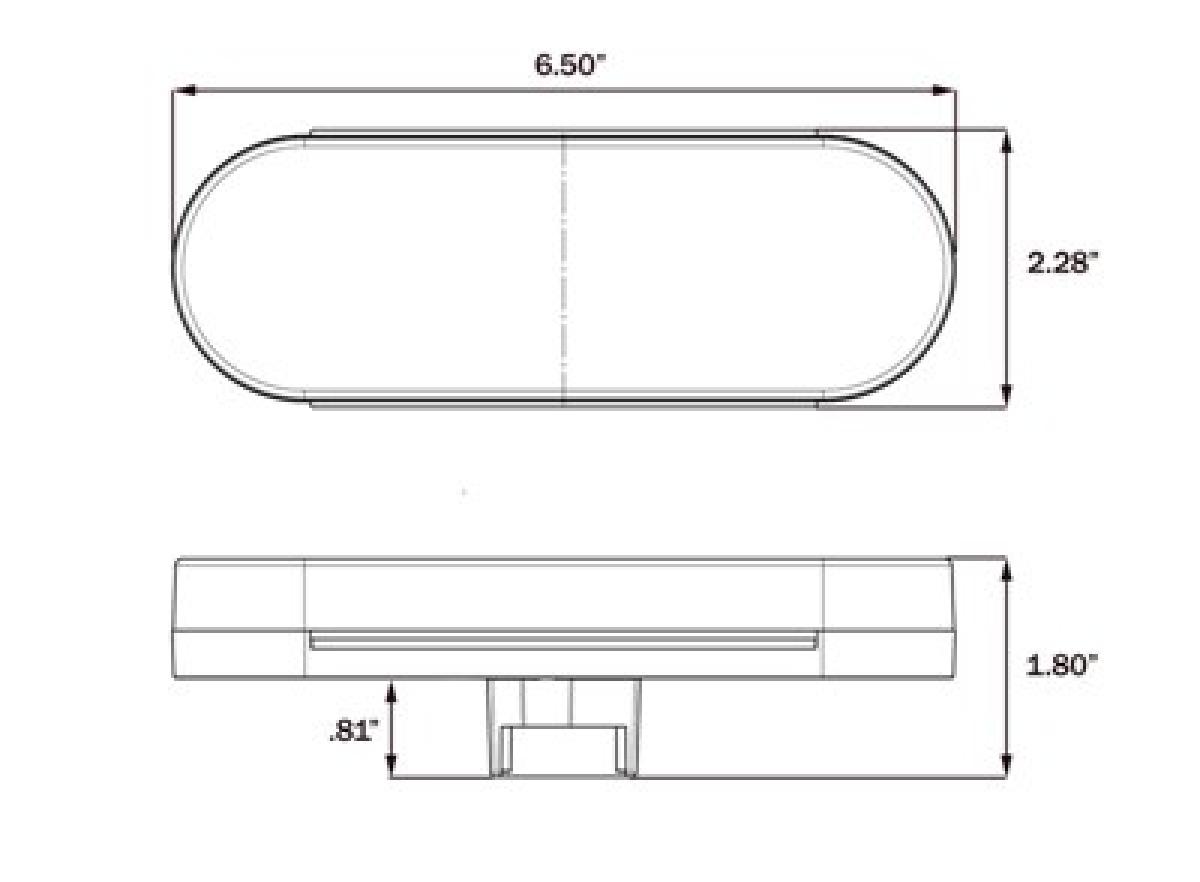 DOT compliant back-up light with Light Guide™ supplemental tail light function; PL-3 connection