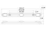 MCL98RB Red identification light bar, 6-in. leads