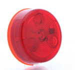Red 2" marker/clearance light, grommet mount, 12-24V