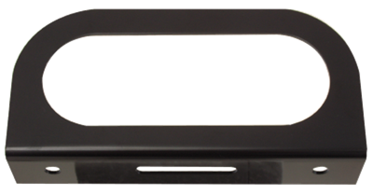 Steel mounting bracket for 6" lights, powder coated, black