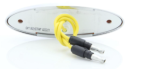 3-LED yellow marker/clearance light with bezel, .180 male bullets