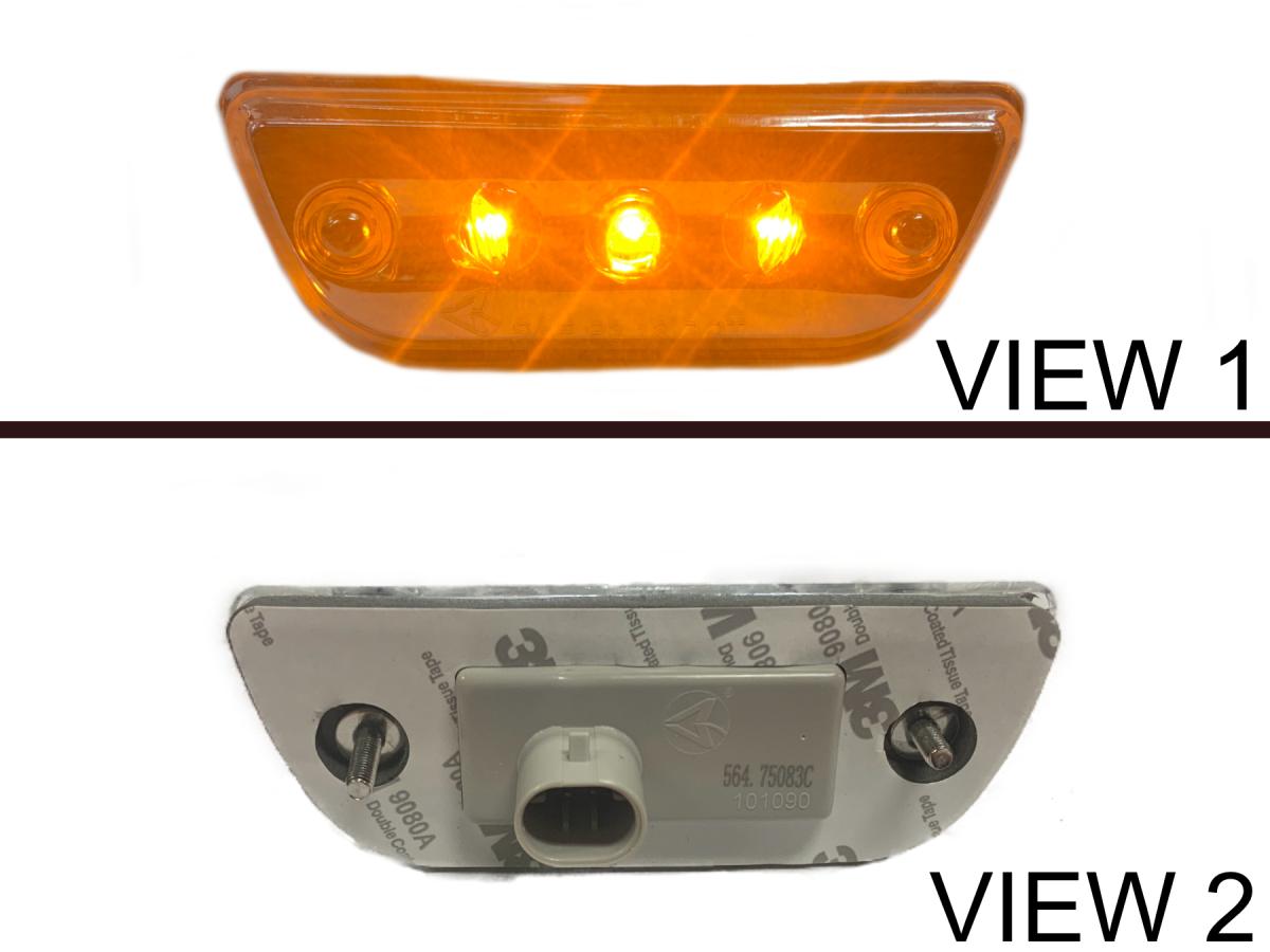564.75083C - Visor Lamp LED Clear Amber Peterbilt